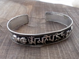 BRD357 Bracelet Tibétain Mantra Dorje