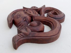 Om14 Om Ganesh en Bois