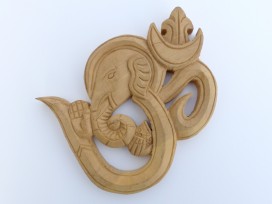 Om15 Om Ganesh en Bois