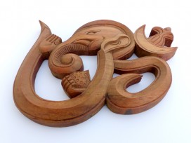 Om16 Om Ganesh en Bois