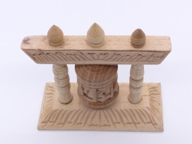 RP108 Roue à Prières Tibétaine Mantra en Bois