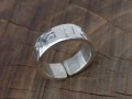 BA252. Bague Argent Massif Mantra Tibétain Om Mani Padme Hum