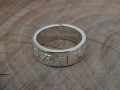 BA252. Bague Argent Massif Mantra Tibétain Om Mani Padme Hum