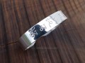 BRA20. Bracelet Tibétain Argent Massif Mantra Bouddhiste