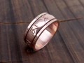 BD126 Bague Tibétaine Cuivre Mantra Tibétain