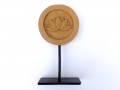 DDD84 Sculpture Fleur de Lotus Bois Exotique