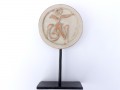 DDD86 Sculpture Om Bois Exotique