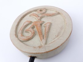 DDD86 Sculpture Om Bois Exotique