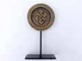 DDD87 Sculpture Nœud Sans Fin Bois Exotique