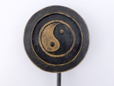 DDD88 Sculpture Yin Yang Bois Exotique