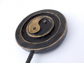 DDD88 Sculpture Yin Yang Bois Exotique