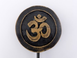 DDD89 Sculpture Om Bois Exotique