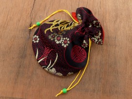 PochTib86 Petite Pochette Tibétaine pour Mala