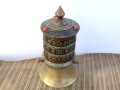 RP113 Roue à Prières Tibétaine Mantra Astamangala