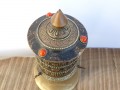 RP113 Roue à Prières Tibétaine Mantra Astamangala