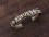 BRD367 Bracelet Tibétain Métal Argenté Cuivre Laiton Mantra
