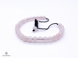 BrMala283 Bracelet Mala Quartz Rose
