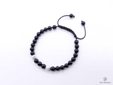 BrMala287 Bracelet Onyx Howlite
