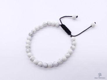 BrMala288 Bracelet Mala Howlite