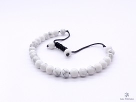BrMala288 Bracelet Mala Howlite