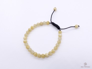 BrMala300 Bracelet Mala Jade Jaune. 20 cm