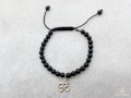 BrMala233 Bracelet Onyx Om Argent Massif
