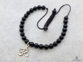 BrMala233 Bracelet Onyx Om Argent Massif