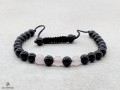 BrMala275 Bracelet Onyx Quartz Rose