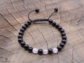 BrMala275 Bracelet Onyx Quartz Rose