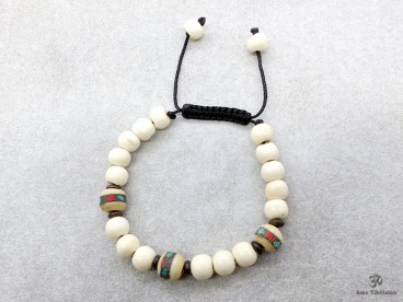 BrMala277 Bracelet Mala Os de Buffle