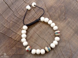 BrMala277 Bracelet Mala Os de Buffle