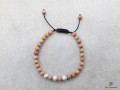 BrMala289 Bracelet Bois Howlite 21 cm
