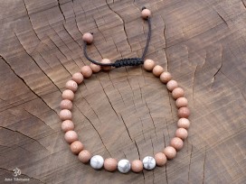 BrMala289 Bracelet Bois Howlite