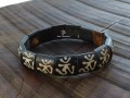 BRD373 Bracelet Os de Buffle Om