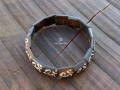 BRD374 Bracelet Os de Buffle Om