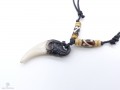 CD127 Collier Tibétain Os de Buffle Eléphant