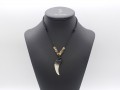CD127 Collier Tibétain Os de Buffle Eléphant