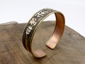 BRD387 Bracelet Tibétain 3 Métaux Om Namah Shivaya