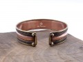 BRD387 Bracelet Tibétain 3 Métaux Om Namah Shivaya