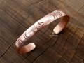 BRD389 Bracelet Tibétain Cuivre Om