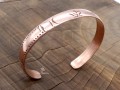 BRD389 Bracelet Tibétain Cuivre Om