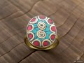 BD129 Bague Tibétaine Om Taille 58