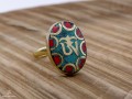 BD129 Bague Tibétaine Om Taille 58