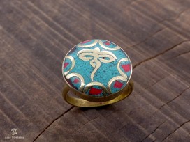 BD131 Bague Tibétaine Om Taille 60