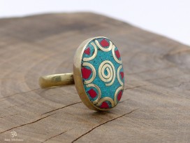 BD130 Bague Tibétaine Taille 57