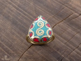 BD135 Bague Tibétaine Taille 57