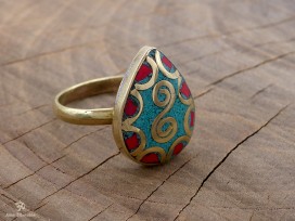BD135 Bague Tibétaine Taille 57