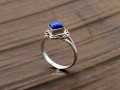 BA109 Bague Tibétaine Argent Massif Lapis Lazuli