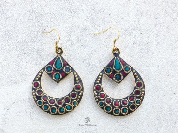 BdOD20 Boucles d’Oreille Tibétaines