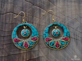 BdOD26 Boucles d’Oreille Tibétaines